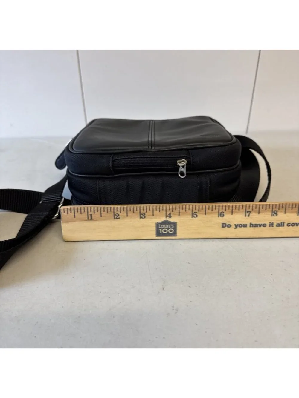 Vintage Coach Camera Black Leather‎ Shoulder Crossbody Bag
